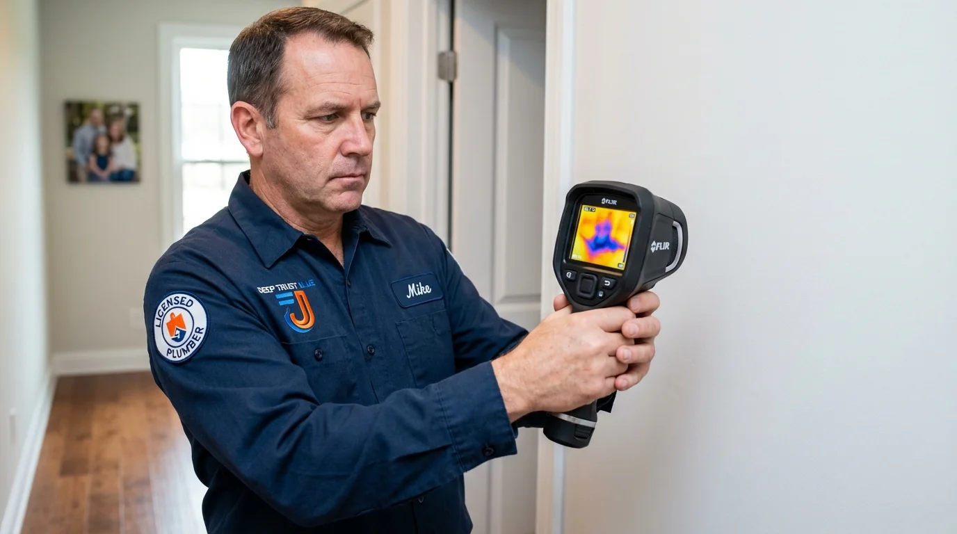 Thermal imaging leak detection by Johns Plumbing LLC in Wellman